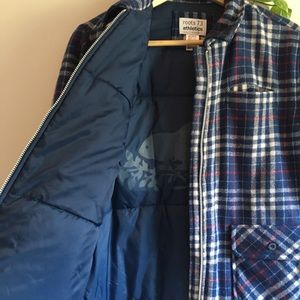 Roots flannel puffer jacket
